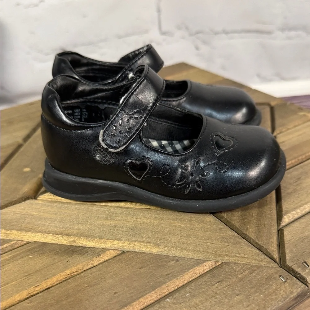 Carter's 5T Black Quilted Kids Boots and SmartFit 5‎ 1/2T Black Mary Jane Shoes